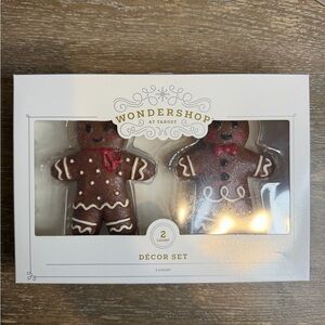 TARGET WONDERSHOP CHRISTMAS GINGERBREAD DECOR 2PK